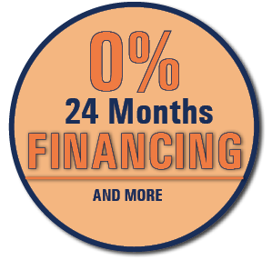 0% 24 months financing